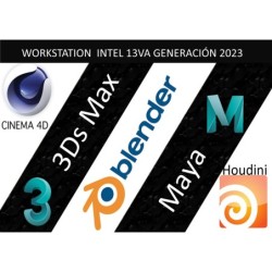 Workstation Intel i9  Rendering Autodesk 3ds Max - Maya Blender