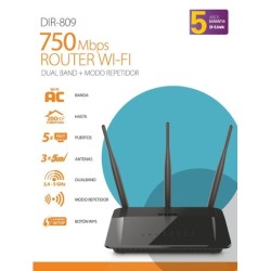 D-link DIR-809 Wireless AC750 Dual Band Router